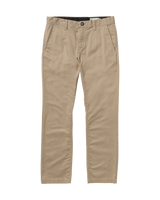 The Volcom Mens Frickin Modern Stretch Trousers in Khaki