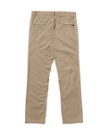 The Volcom Mens Frickin Modern Stretch Trousers in Khaki