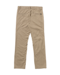 The Volcom Mens Frickin Modern Stretch Trousers in Khaki