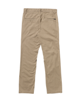 The Volcom Mens Frickin Modern Stretch Trousers in Khaki