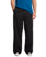 The Volcom Mens Baggos Pleat Trousers in Black