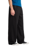 The Volcom Mens Baggos Pleat Trousers in Black