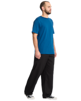 The Volcom Mens Baggos Pleat Trousers in Black