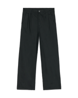 The Volcom Mens Baggos Pleat Trousers in Black
