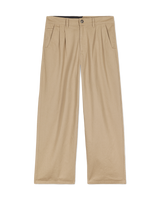 The Volcom Mens Baggos Pleat Trousers in Khaki