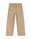 The Volcom Mens Baggos Pleat Trousers in Khaki