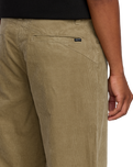 The Volcom Mens Frickin Loose Tapered Cord Trousers in Khaki