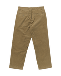 The Volcom Mens Frickin Loose Tapered Cord Trousers in Khaki