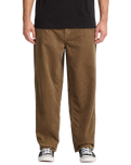 The Volcom Mens Billow Tapered Corduroy Trousers in Ermine