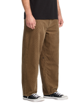 The Volcom Mens Billow Tapered Corduroy Trousers in Ermine