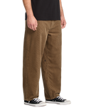The Volcom Mens Billow Tapered Corduroy Trousers in Ermine