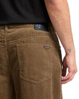 The Volcom Mens Billow Tapered Corduroy Trousers in Ermine