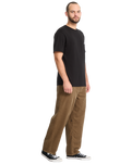The Volcom Mens Billow Tapered Corduroy Trousers in Ermine