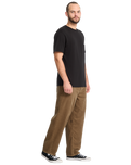 The Volcom Mens Billow Tapered Corduroy Trousers in Ermine