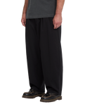 The Volcom Mens Holter Pleat Trousers in Black