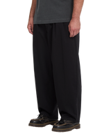 The Volcom Mens Holter Pleat Trousers in Black
