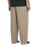 The Volcom Mens Holter Pleat Trousers in Khaki