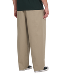 The Volcom Mens Holter Pleat Trousers in Khaki