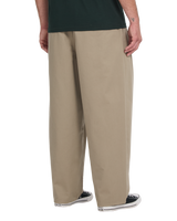 The Volcom Mens Holter Pleat Trousers in Khaki