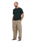 The Volcom Mens Holter Pleat Trousers in Khaki