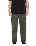 Billow Tapered Cargo Trousers in Squadron Green