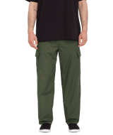 Billow Tapered Cargo Trousers in Squadron Green