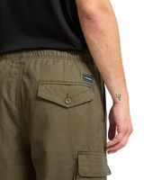 The Volcom Mens Billow Tapered Cargo Trousers in Sage Leaf