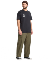 The Volcom Mens Billow Tapered Cargo Trousers in Sage Leaf