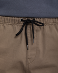 The Volcom Mens Freazy Loose Twill Trousers in Earth