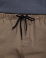 The Volcom Mens Freazy Loose Twill Trousers in Earth