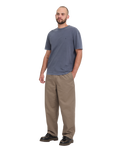 The Volcom Mens Freazy Loose Twill Trousers in Earth