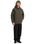 The Volcom Mens Hernan 10K Jacket in Rinsed Black