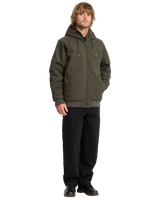 The Volcom Mens Hernan 10K Jacket in Rinsed Black