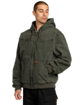 The Volcom Mens Hamilstorm Jacket in Rinsed Black