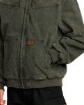 The Volcom Mens Hamilstorm Jacket in Rinsed Black