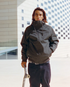 Hernan 10K Tech Jacket in Rinsed Black