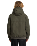 The Volcom Mens Hernan 10K Tech Jacket in Rinsed Black