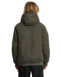 The Volcom Mens Hernan 10K Tech Jacket in Rinsed Black