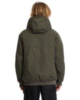 The Volcom Mens Hernan 10K Tech Jacket in Rinsed Black