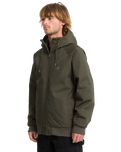 The Volcom Mens Hernan 10K Tech Jacket in Rinsed Black