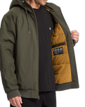 The Volcom Mens Hernan 10K Tech Jacket in Rinsed Black
