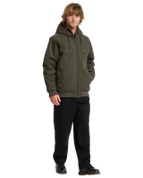 The Volcom Mens Hernan 10K Tech Jacket in Rinsed Black