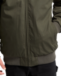 The Volcom Mens Hernan 10K Tech Jacket in Rinsed Black