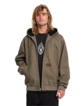 The Volcom Mens Hamilstorm Jacket in Earth