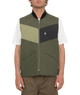 The Volcom Mens Prysmer Gilet in Squadron Green