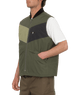 The Volcom Mens Prysmer Gilet in Squadron Green