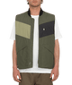 The Volcom Mens Prysmer Gilet in Squadron Green