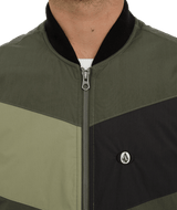 The Volcom Mens Prysmer Gilet in Squadron Green