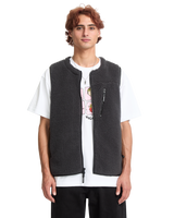 The Volcom Mens Arch Stone Gilet in Asphalt Black