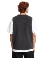 The Volcom Mens Arch Stone Gilet in Asphalt Black